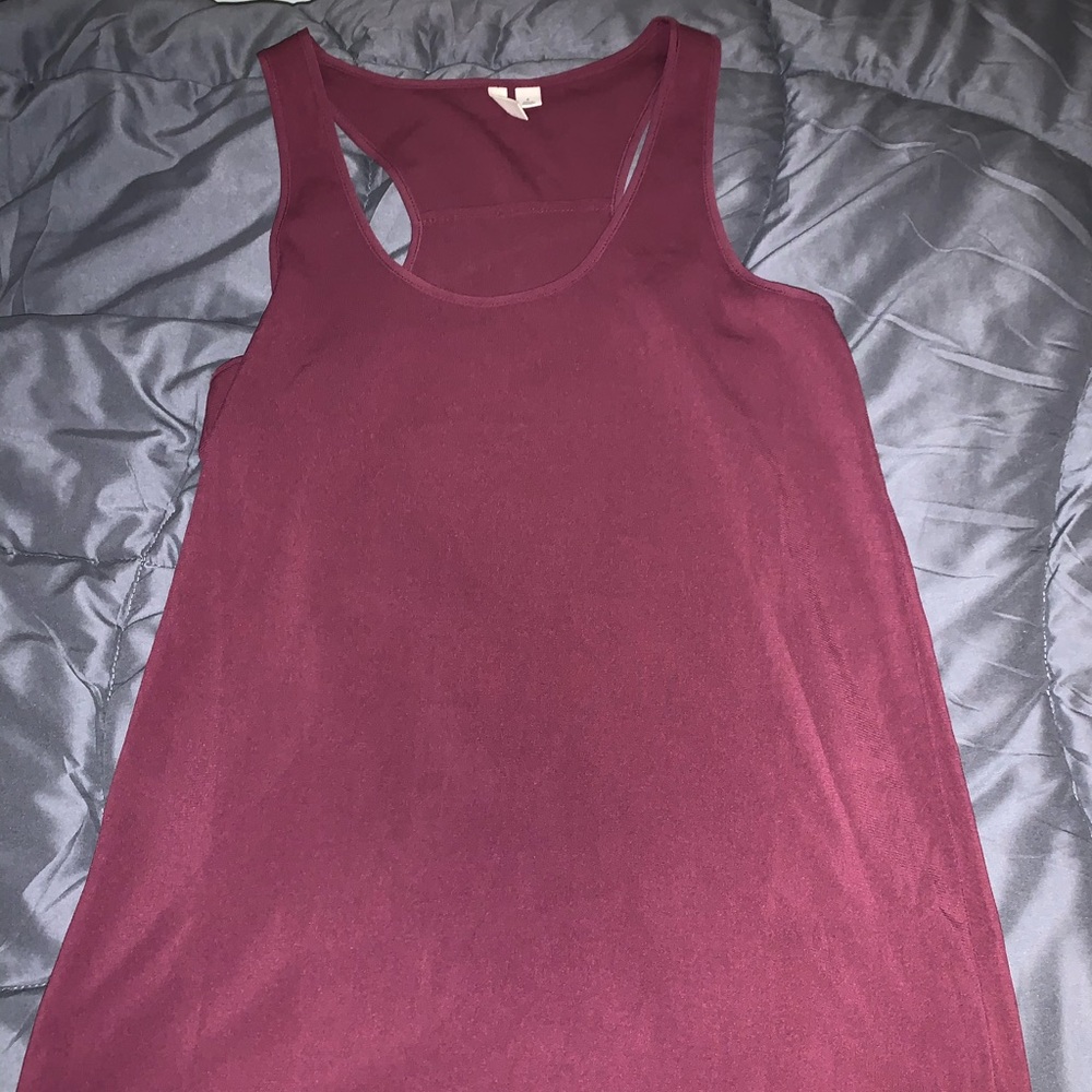 maroon frenchi tank